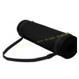 Fitvids 1/2" HD Yoga Mat, Strap, Midnight
