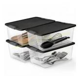 Homz 15-qt Stackable Storage Container