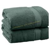 Egyptian Cotton Bath Towel Set, Green, 2 Pack