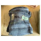 Blue hands towels
