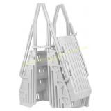 Vinyl Works AF 24" Gated Pool Ladder, White