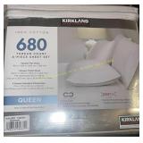 Kirkland Queen 680 TC Tan 6-Piece Sheet Set
