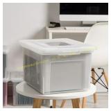 1 ct IRIS Plastic File Box Legal/Letter