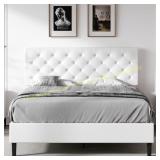 REVOMINCA Queen Platform Bed with Headboard