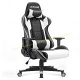 Homall Gaming Chair with Headrest (White)