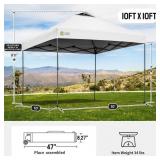 Crown Shades 10x10 Pop Up Canopy, Gray