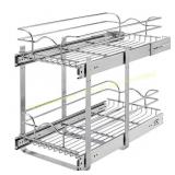 Chrome Cabinet Pull-Out Shelf, 12x22 in