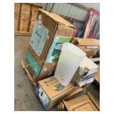 Pallet of pools and accessories