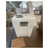 4ct Plastic Storage Containers, Clear Dims