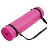 Fitvids Yoga Mat 1/2" Thick, with Strap