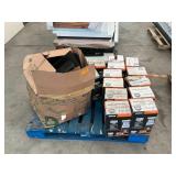 Pallet of assorted nails and hardware