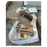 Pallet of assorted nails and hardware
