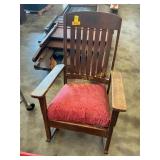 Wooden rocking chair