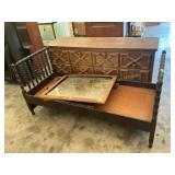 Bed frame, dresser