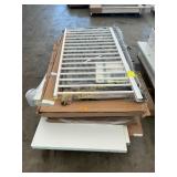 Pallet of interior/exterior doors, railing