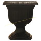 Southern Patio 19" Round Urn Pot, Black