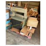 Upholstered chairs, foot stool