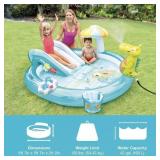 Intex Gator Inflatable Kiddie Pool with Slide