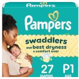 Pampers Swaddlers Newborn Diapers Preemie 27