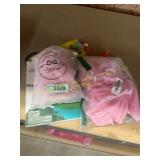 Two sets of baby cloths and a baby toy