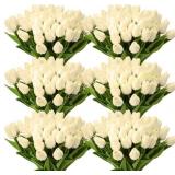 Janinka Artificial Tulips Milk White