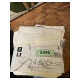 30" x 16" & 13" x 13" Cotton Bath Cloth Set (4pc)