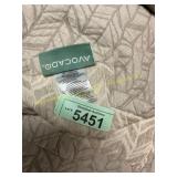 108" x 98" Avocado organic cotton 3pc coverlet set