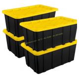 Sterilite 38-qt Storage Tote with Lids (4) Damaged