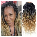 8Packs Faux Locs Hair 16in 1B/27 (16P)