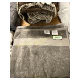 Purely Indulgent Gray cotton bath towel