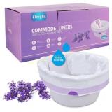 Elzrghs Commode Liners with Absorbent Pads 50