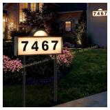 Aqonsie Solar Address Sign - IP65 LED
