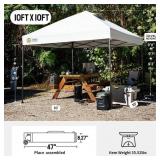 Crown Shades 10x10 Pop Up Canopy(Velcro)