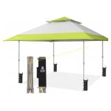 CROWN SHADES 13x13 Pop Up Canopy, Gray/Green