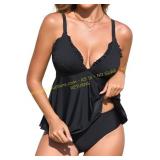 RIHOAS Tropical Tankini Set, Bathing Suit size sma