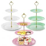 Fasmov 3-Tier Cupcake Stand, White