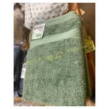 Ct 2 sage green bath towel 30in x 58in