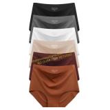 Womens Seamless High-Waist Briefs 6-Pack LG