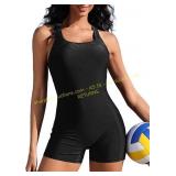 CharmLeaks Women Athletic One-Piece Swimsuit 1XL