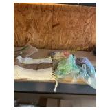 Table runner, flowers, baby headbands lot.