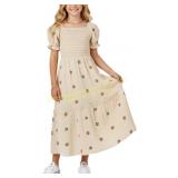 Sunny Spirit Girls Maxi Boho Dress SMALL