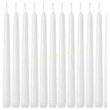 Kedtui Taper Candles 10" White Unscented 24