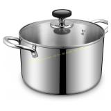 8 Quart Stainless Steel Stockpot with Lid