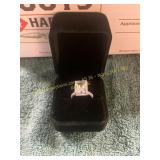 Unverified Size 6 Emerald Cut Engagement Ring