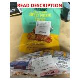 Sweet potato sticks, snack mix