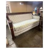 White floral sofa