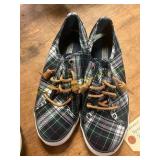 Womens 8.5 Sperry Plaid Sneakers