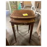 Pair of wooden nesting tables