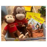 2ct Curious George Stuffies, 4ct Books