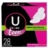 U by Kotex Ultra Thin Teen Pads - 28ct